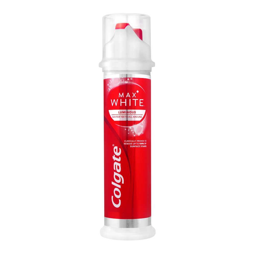 Colgate Toothpaste MAX WHITE LUMINOUS PUMP 100ml