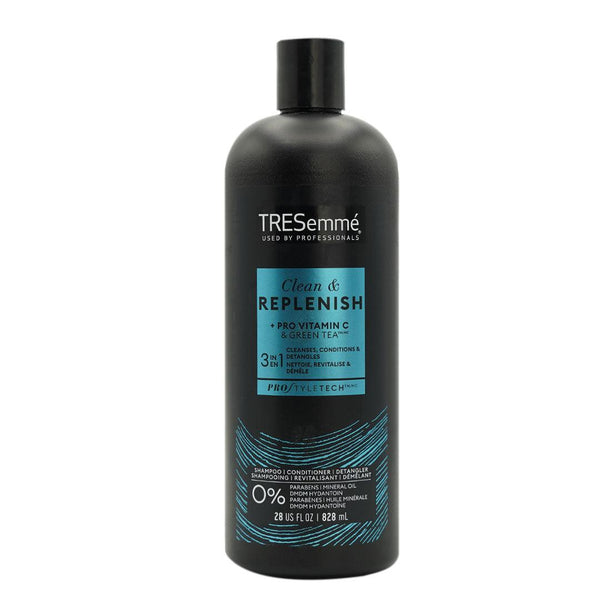 TRESemme SHAMPOO 3-IN-1 CLEAN & REPLENISH BOTTLE 28 OZ