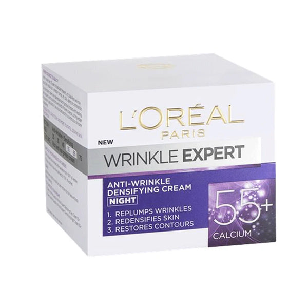L’Oréal Wrinkle Expert 55+ Anti‑Wrinkle Night Cream – 50ml