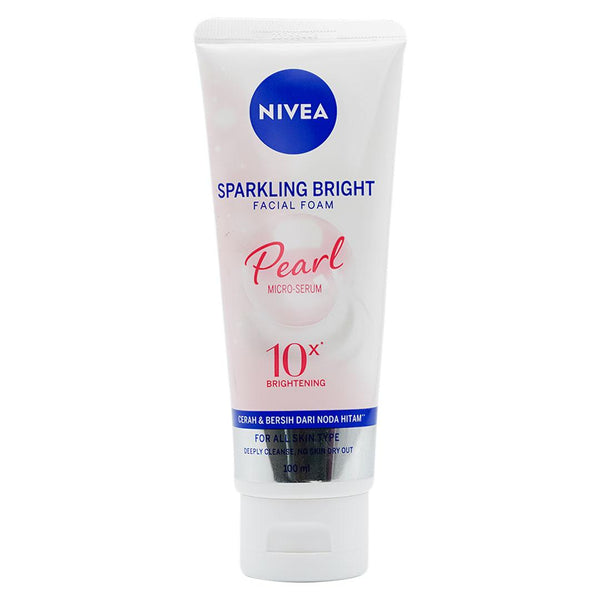 Nivea Face Wash & Scrub SPARKLING BRIGHT - FACIAL FOAM - PREAL 10X TUBE 100ml