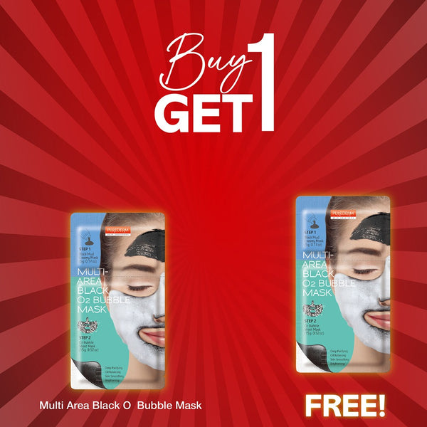 Purederm Deep Purifying Black O2 Bubble Mask - Multi-Area ADS388