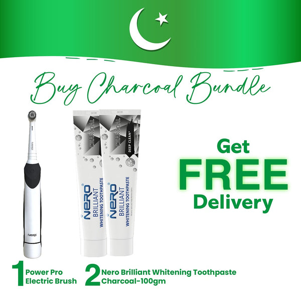 Buy 1 Nero Charcoal Power Pro Brush 2 Nero Charcoal Toothpaste and Get Free Delivery