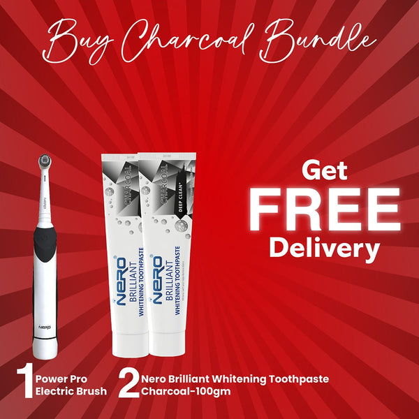 Buy 1 Nero Charcoal Power Pro Brush 2 Nero Charcoal Toothpaste and Get Free Delivery