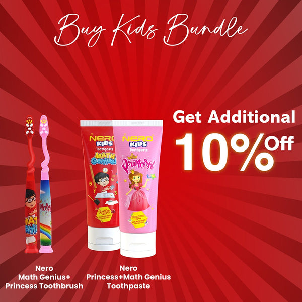 Buy 1 Princess & 1 Math Genius Toothpaste and Toothbrush & Get 10% Extra Off
