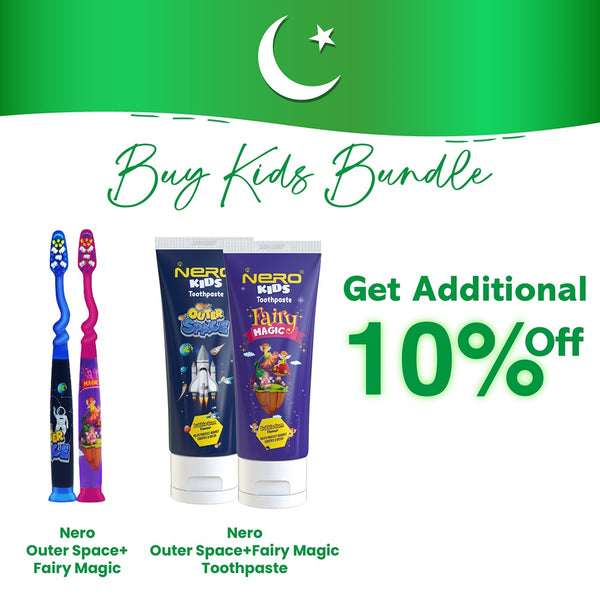 Buy 1 Outer Space & 1 Fairy magic Toothpaste and Toothbrush & Get 10% Extra Off