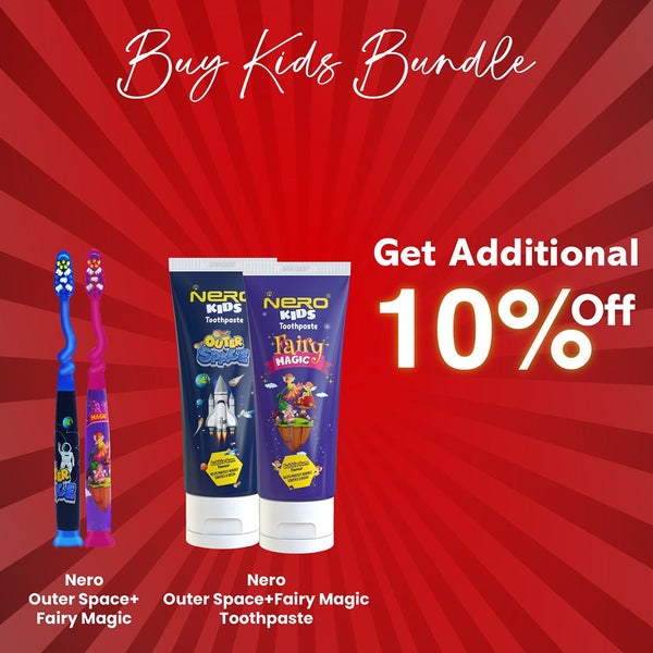 Buy 1 Outer Space & 1 Fairy magic Toothpaste and Toothbrush & Get 10% Extra Off