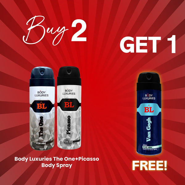 Buy 2 Men Body Sprays & Get 1 Free