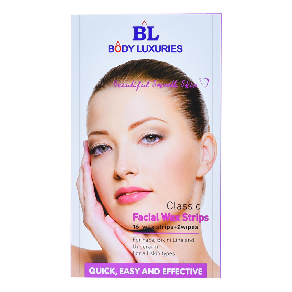 Body Luxuries Facial Wax Strips – Classic