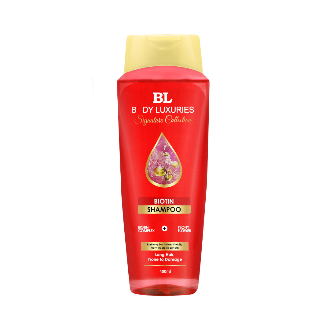 Body Luxuries Shampoo Biotin - Long Hair, Prone to Damage | BLHC 105 BOTTLE 400ML