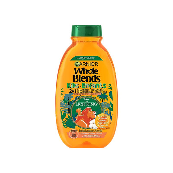 Garnier Ultra Blends Kids 2‑in‑1 Shampoo – Apricot & Cotton Flower - 250ml