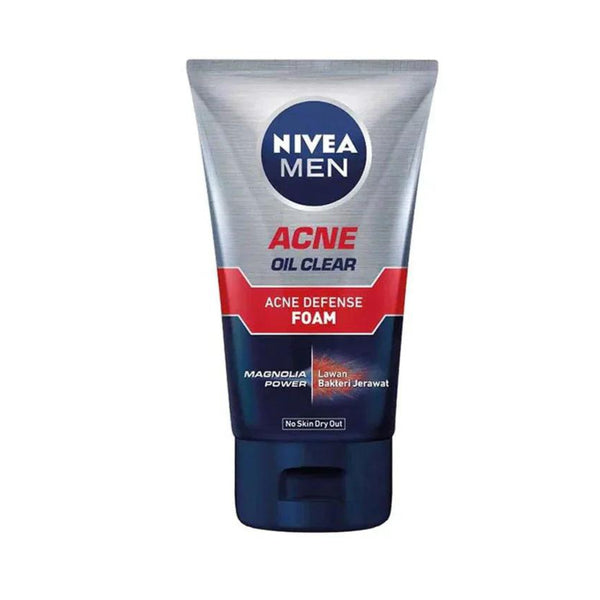 Nivea Face Wash & Scrub Men - Acne Defence Foam - Magnolia Power Tube 100ml