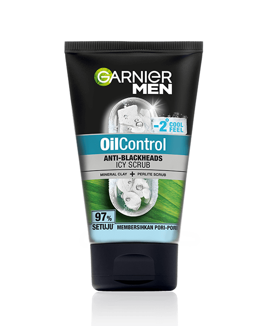 Garnier Men Oil Control Anti-Blackheads Brightening Icy Scrub 100ml