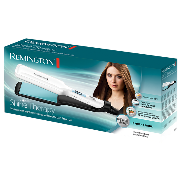 REMINGTON S8550 HAIR STRAIGHTENER SHINE THERAPY WIDE PLATE