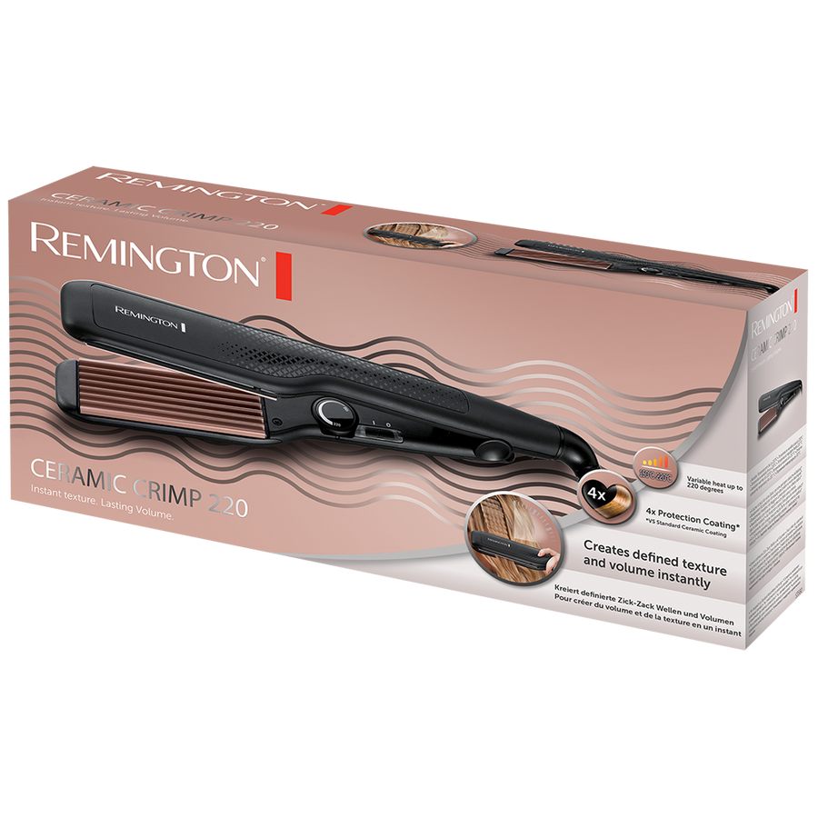REMINGTON CERAMIC CRIMP CREPE HAIR STRAIGHTENER-S3580