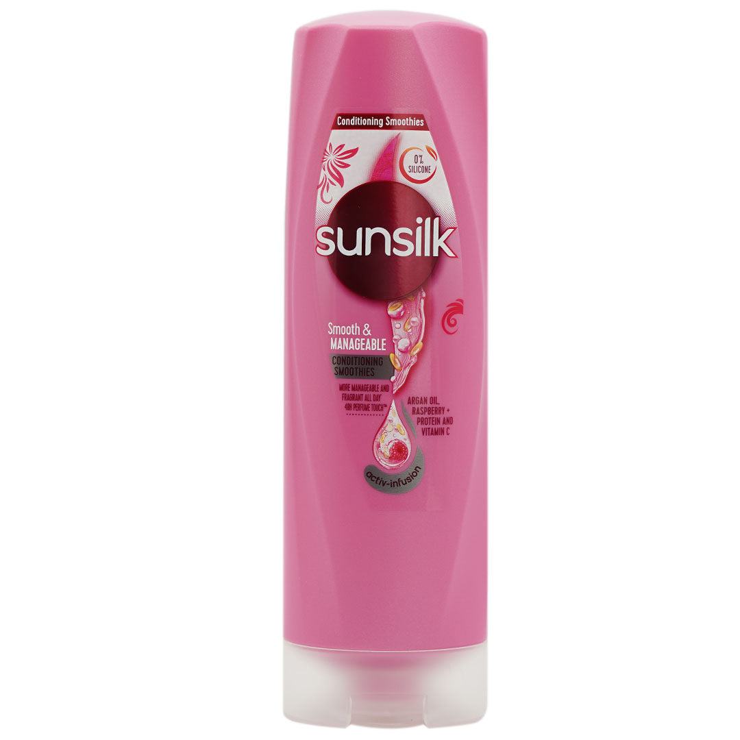 SUNSILK SHAMPOO SMOOTH & MANAGEABLE PINK BOTTLE 300ml