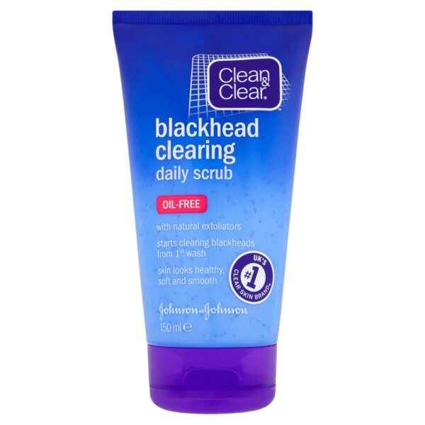 Clean & Clear Blackhead Clearing Daily Scrub – Oil‑Free, 15ml