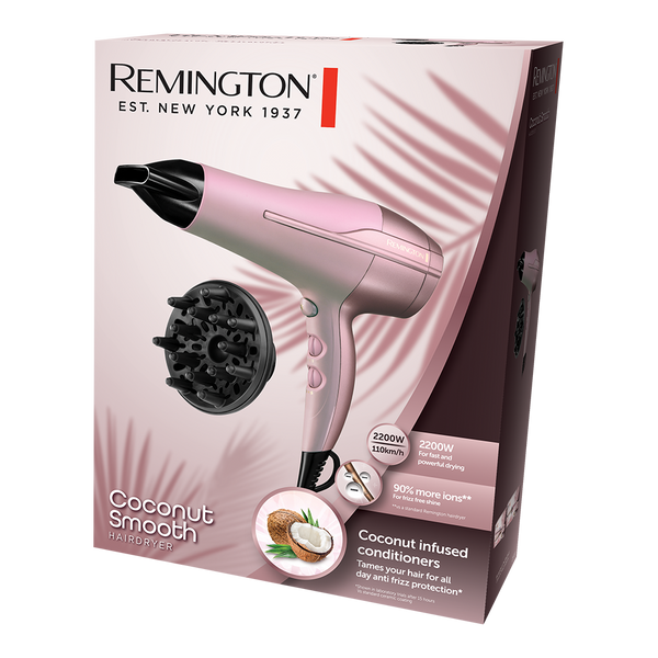 REMINGTON D5901 COCONUT SMOOTH HAIR DRYER