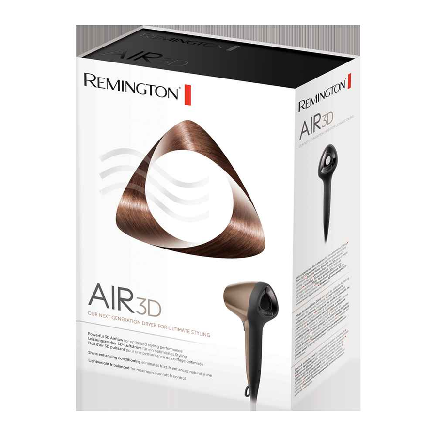 REMINGTON D7777 AIR 3D HAIR DRYER