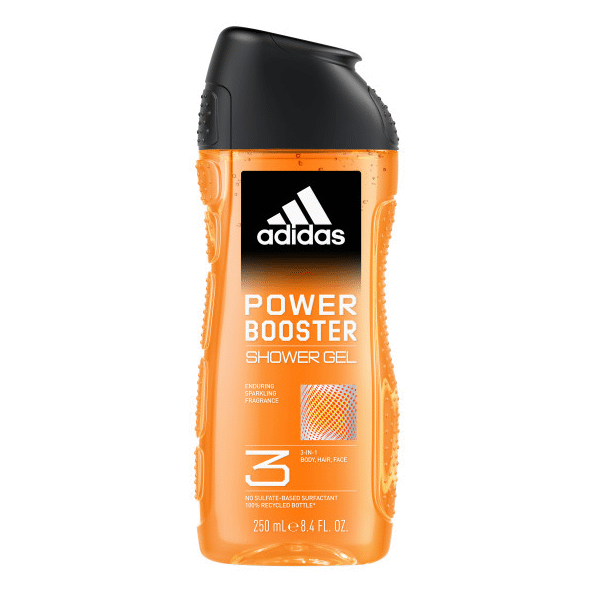 Adidas Power Booster 3‑in‑1 Shower Gel - 250ml