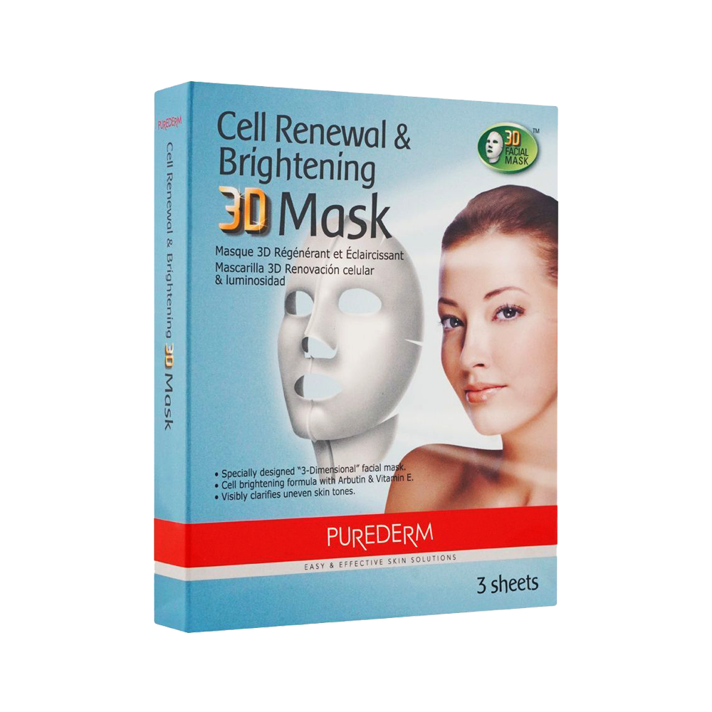 Purederm Cell Renewal & Brightening 3D Mask 3 Sheets- ADS299