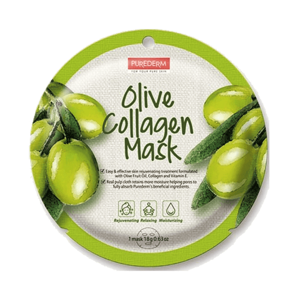 Purederm Collagen Mask – Olive 1 Mask 18g- ADS809